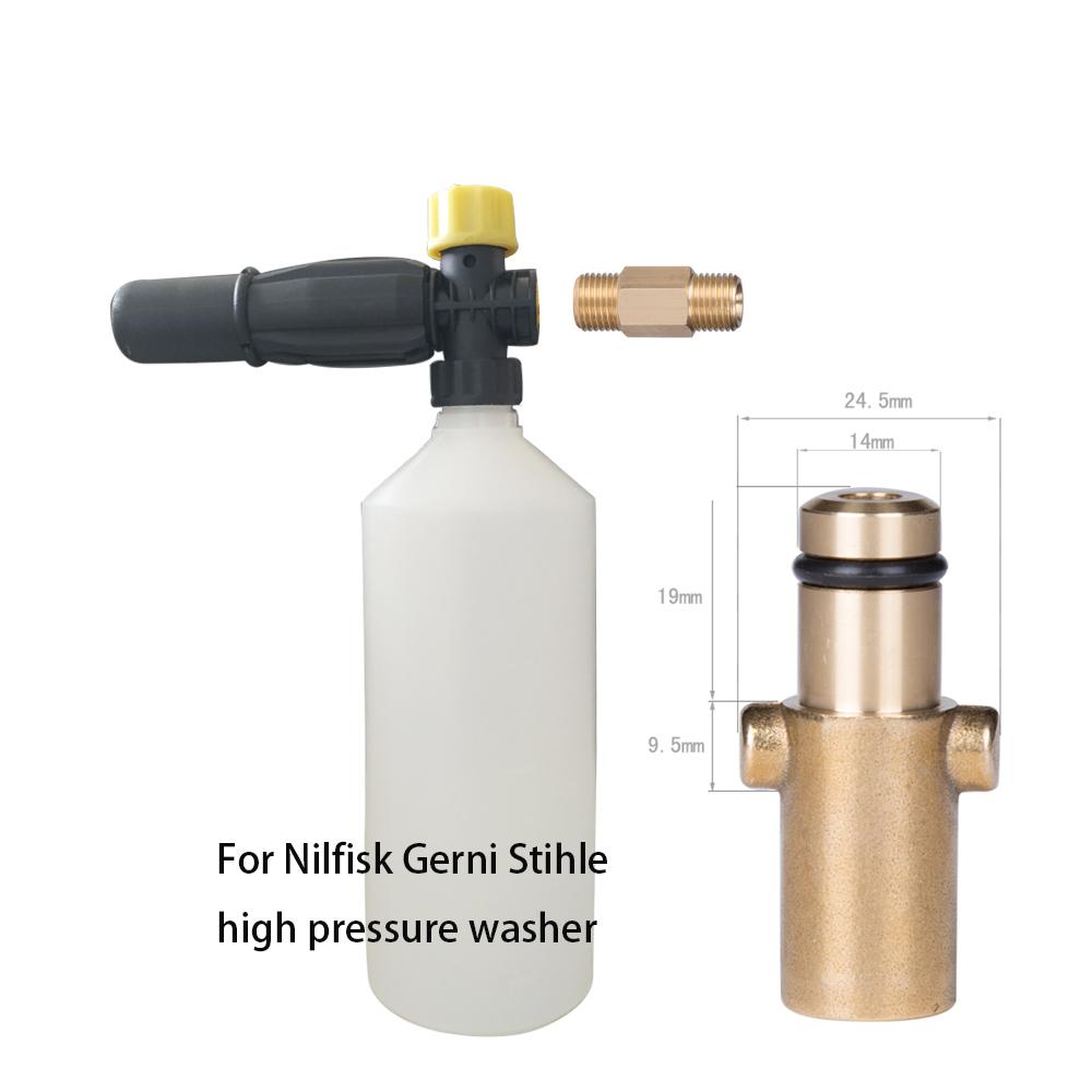 Snow Foam Lance for Lavor Huter Sterwin Karcher AR Makita Partriot Daewoo High Pressure Washer Car Wash Gun Cleaning Tool Foam