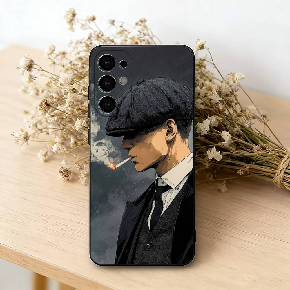 Peaky Blinders tommy shelby Phone Case For Samsung S25,S24,S21,S22,S23,S30,Ultra,S20,Plus,Fe,Lite,Note,10,Black Cover
