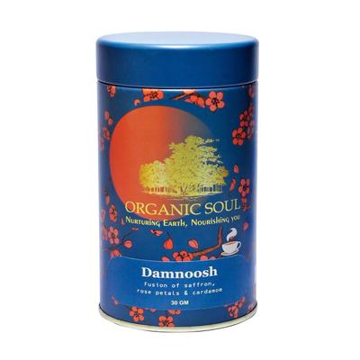 Ceai Damnush cu șofran, petale de trandafir și cardamom (30 g), Damnoosh, Suflet organic