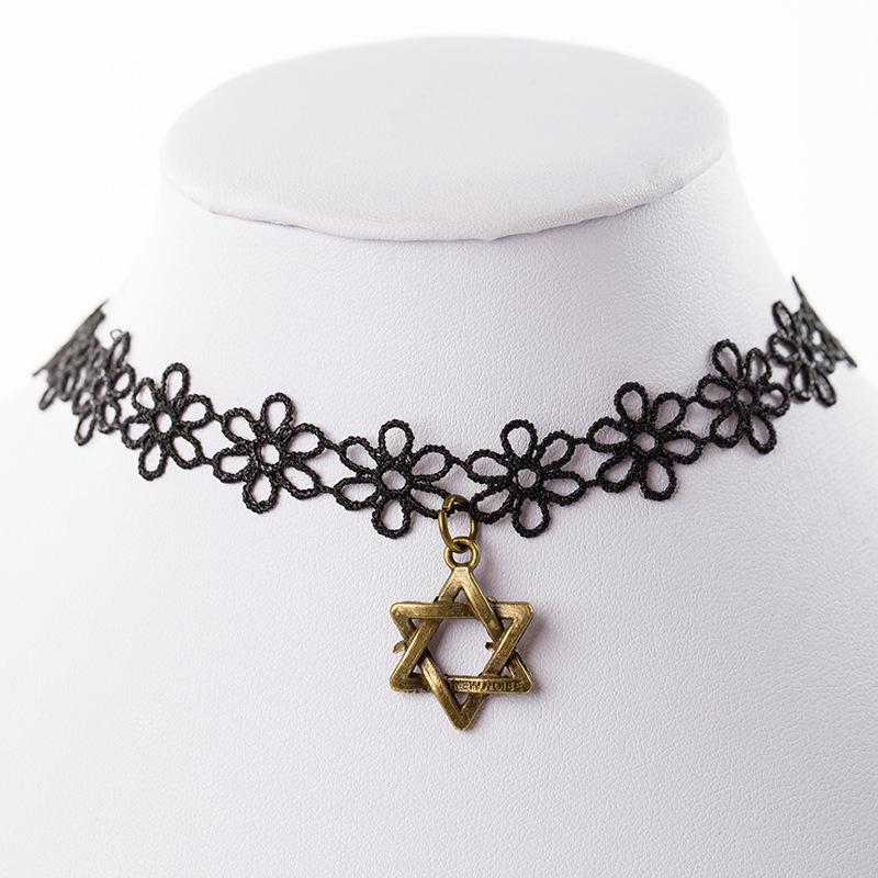 Korean Harajuku Velvet Ribbon Choker Necklace - Women's Fashion Clavicle Chain