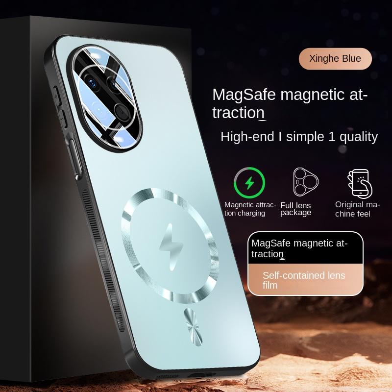 

Чехол из ТПУ с полной защитой объектива для Huawei Nova 14 14 Pro 14 Ultra имеет магнитную противоударную функцию. For Nova 14 синий