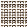 100 Sets Mushroom Rivets Round Head 10mm Electroplating Semicircle Alloy Round Head Rivets for Punk Clothing Shoes