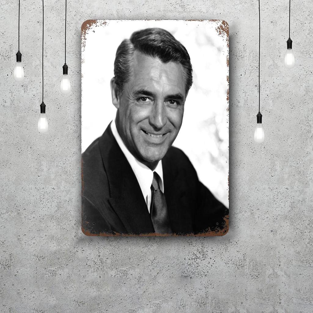 Cary Grant Decor Vintage Metal Signs Tin Signs Captain Poster Decor for Bar Pub Club Man Cave Wall Decoration