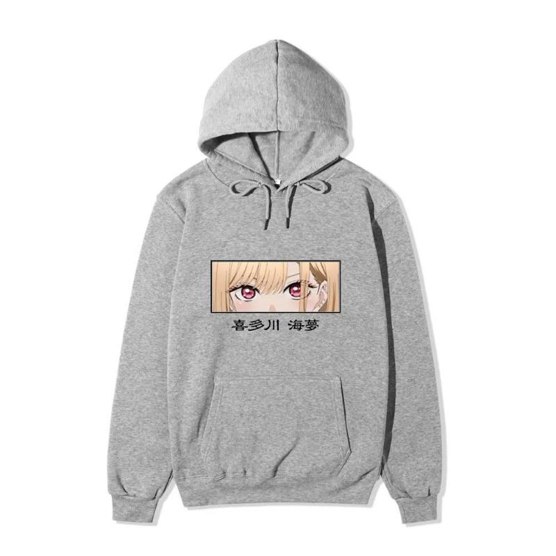 

Худи Мой нарядный любимец Аниме Харадзюку Марин Китагава Девушки Пуловер Необычный Музыкальный Подарок Свободная Удобная Толстовка L