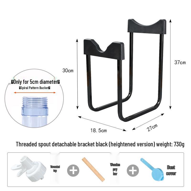 מתקן מים מינרליים פשוט לשולחן ומתלה אחסון