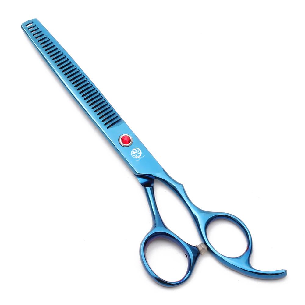 Nůžky na stříhání psů Purple Dragon 6,5" 7" Nerezové zahnuté nůžky Profesionální zvířecí nůžky Chunker Efilační nůžky Z3002