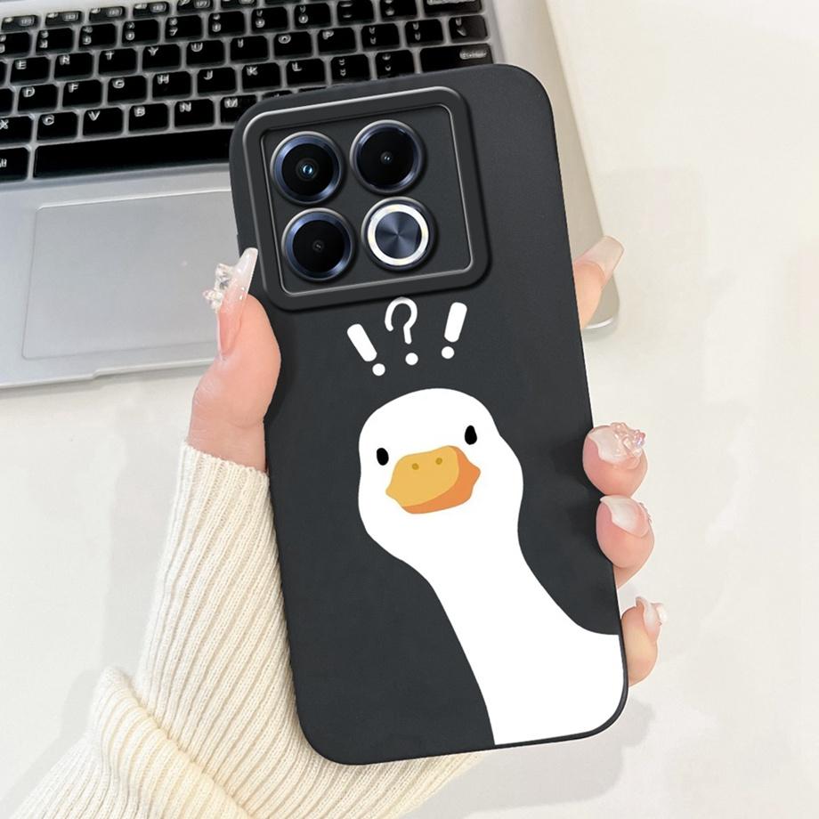 Für Infinix Note 40 5G X6852 Handyhülle Silikon Weiche Rückabdeckung Für Infinix Note40 X6851 Bumper Drachen Katze Blume Schmetterling Tasche