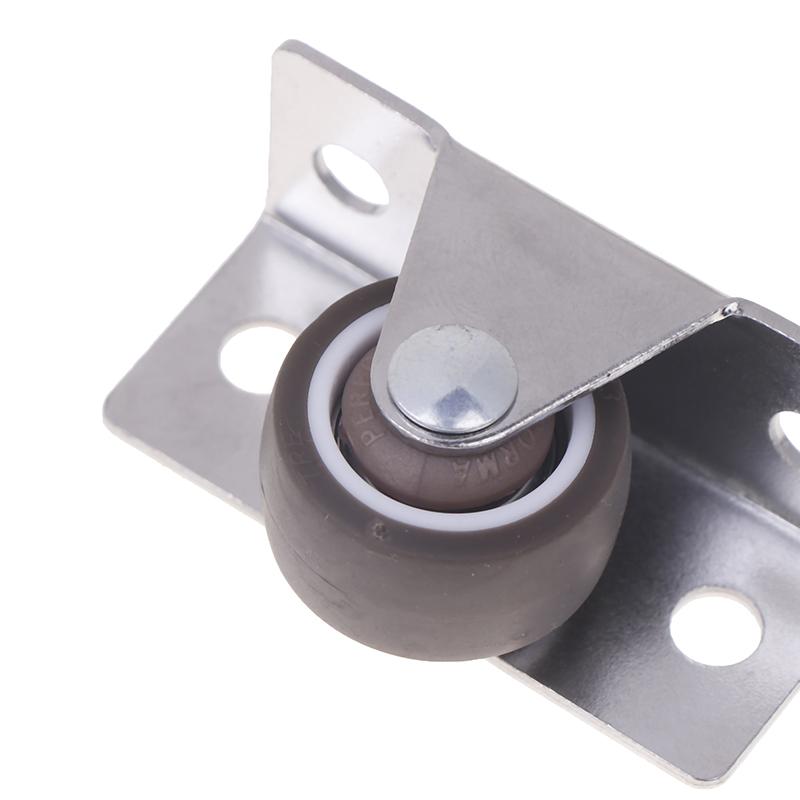 1/4Pcs Silent Rubber Casters, Drawer Wheels, For Furniture Kitchen Cabinet Table ,Of Side Installation Low Profile Replace Wheel