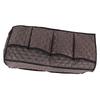 Sofa Armrest Bag Coffee Color Imitation Leather Multifunctional Couch Armrest Storage Bag for Remote Control Phone