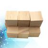 10Pcs 2.5cm Natural Pine Wooden Cubes Smooth Splinter-Free Craft Blocks for DIY Alphabet Numbers Puzzle Stamp Mounting Painting