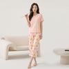 Fenteng [100% Pure Cotton 7A Antibacterial] 26 Year Spring and Summer New Short Sleeved Home Suit Set Women's Pajamas