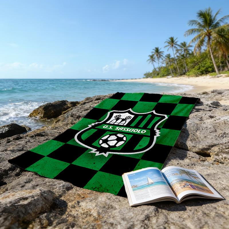 1 pezzo Squadra di Calcio (36) Asciugamano da Spiaggia, Attrezzatura da Spiaggia e Piscina sul Mare, Fantasia alla Moda, Rettangolare, Essenziali da Viaggio