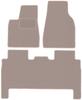 Dywaniki welurowe w kolorze beżowym: Tesla Model X SUV (2016-)