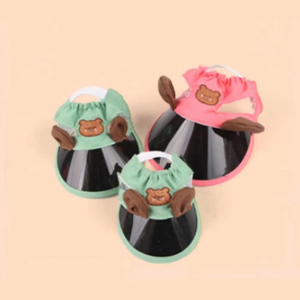 Pet Sun Hat Visor Cap Ear Hole Design for Cats Dogs Rabbits Teddy
