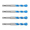 High Strength Bevel Special Eccentric Twist Drill Bit Set Rotary Bit Set for Stone/Glass/Marble/Tile 5/6/8/10/12mm