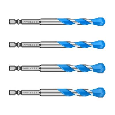 Hochfeste Schrägbohrer Spezial Exzentrische Spiralbohrer Satz Rotierender Bohrer Satz für Stein/Glas/Marmor/Fliesen 5/6/8/10/12mm
