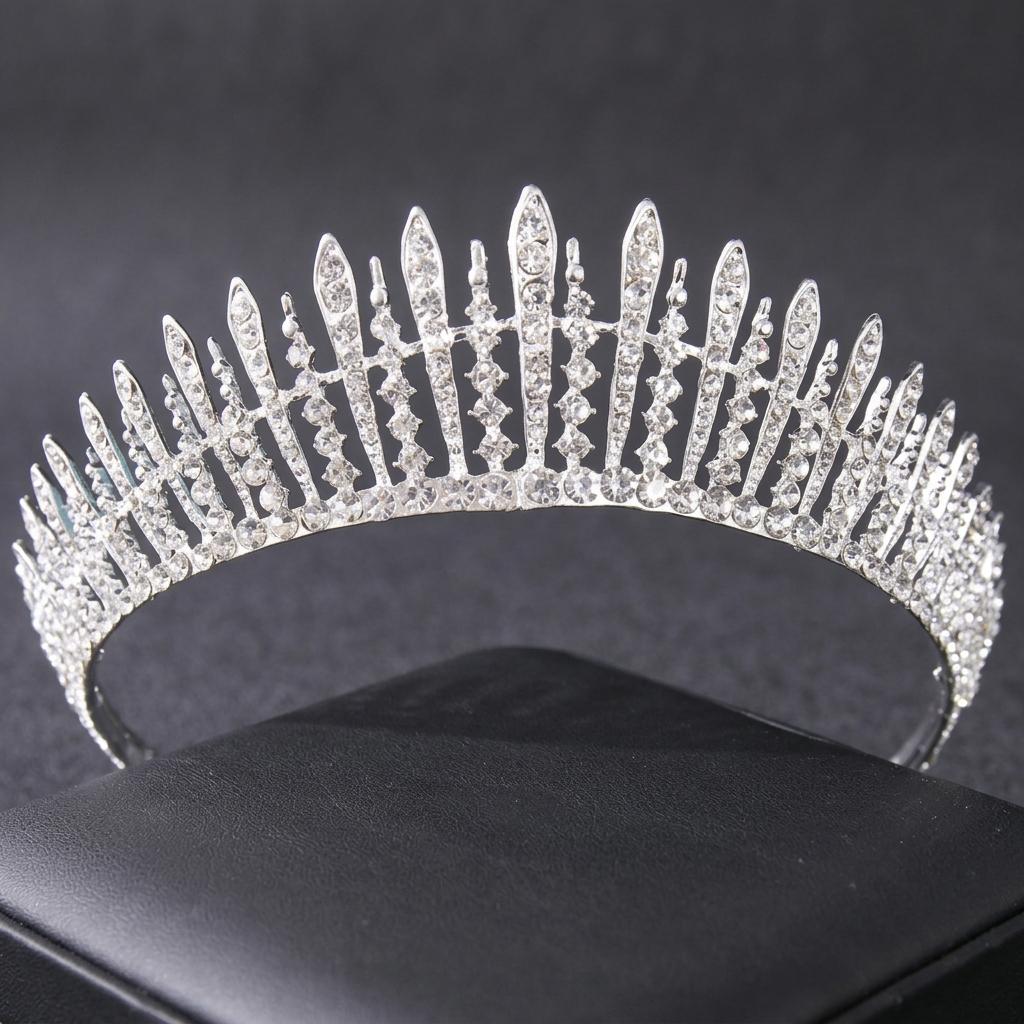 Baroque Luxury Queen Crystal Tiaras Crown For Bridal Women Hairband Girls Wedding Diadem Princess Party Hair Dress Jewelry