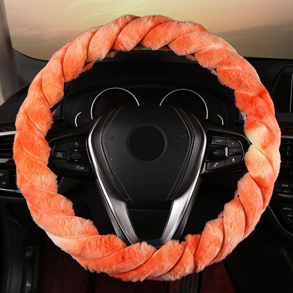 

Anti-slip Steer Wheel Protector Cover Plush Steering Wheel Sleeve Automobile style 10