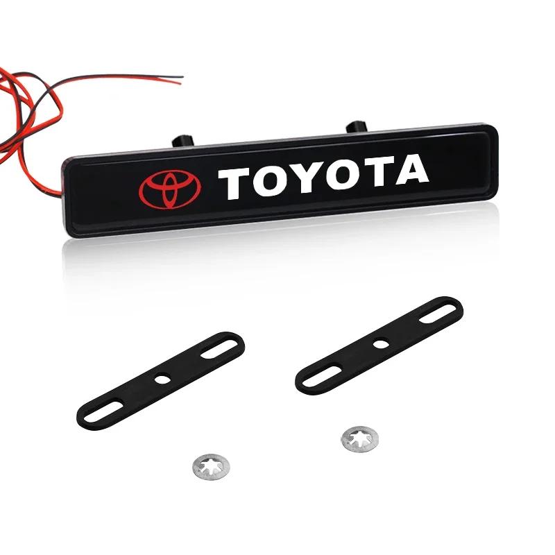 1pcs LED Car Door Welcome Light Car Logo Projector Car Badge for Toyota TRD Camry Highlander Land Cruiser Prado Avalon Reiz Rav4