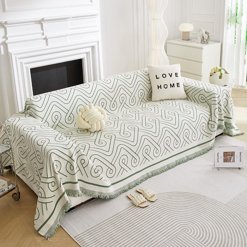 Four Seasons Universal Light Luxury Chenille Sofa Towel Cover Cloth Modern Sofa Cover Cover All-Inclusive Universal Dust Cover Cloth