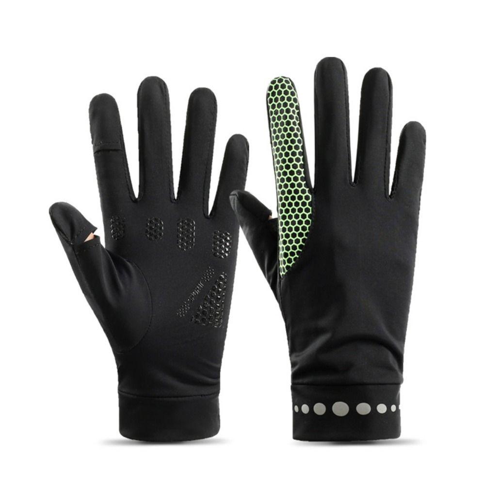 Breathable Sun Protection Riding Gloves Ice Silk Summer Driving Gloves Sunscreen Gloves  Unisex