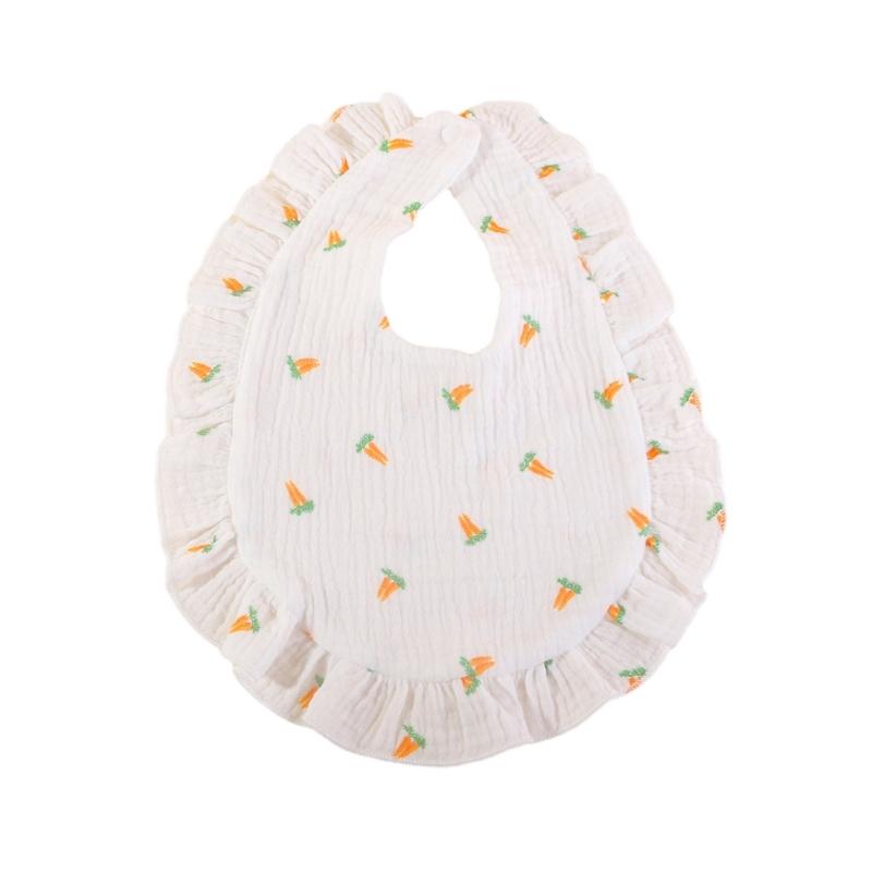 Lovely Baby Bibs Baby Drooling Bibs Cotton Bibs Unisex Baby Feeding Bibs Adjustable Teething Drooling Bibs 9x6-inch