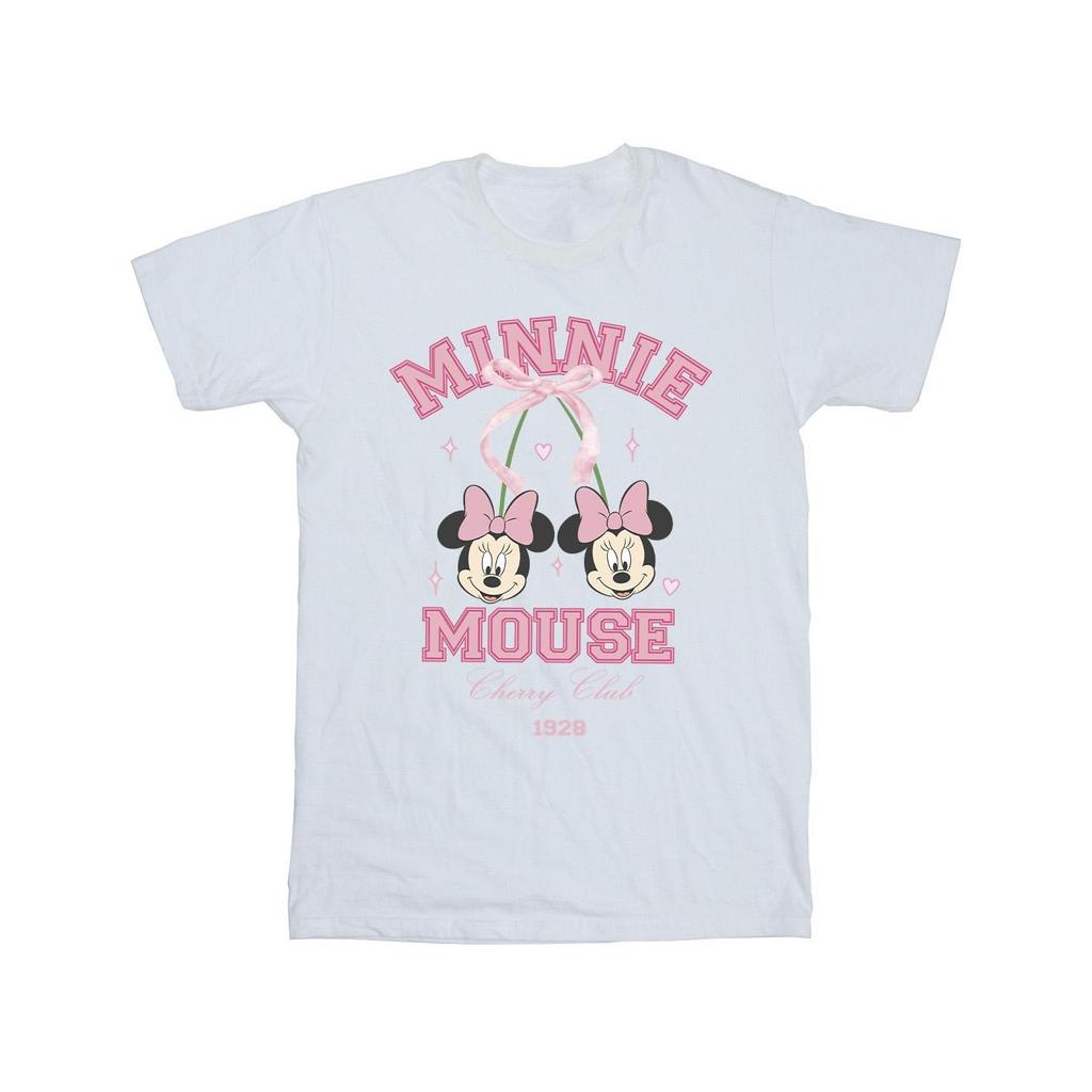 Disney Girls Cherry Club Minnie Mouse Cotton T-Shirt