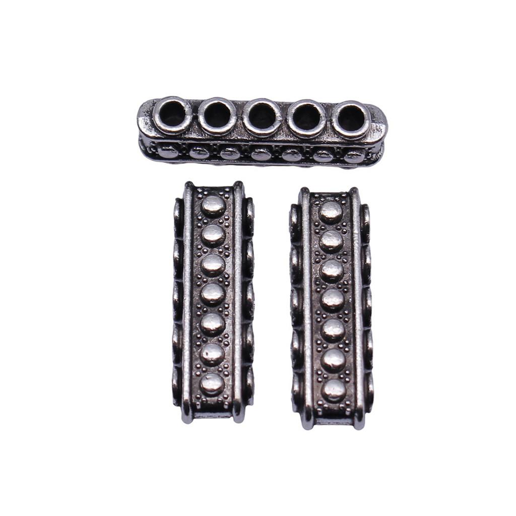 Multi Hole Tube Beads Spacer Antique Style Links For Multi Strand Bracelets