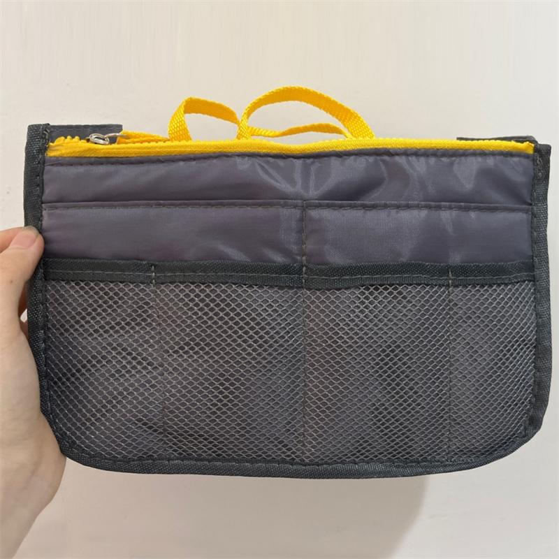 Multi Pockets Toiletry Bags for Women Men Travel Essentials Makeup Bag Solid Color Cosmetic Makeup Organizer Bag