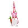 40cm Pink Easter Bunny Gnome Plush Doll Elf Figurine Home Decor Toy