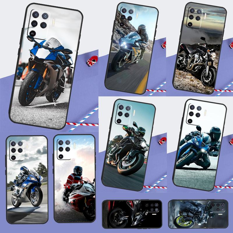 Motorcycles Case For Oppo A60 A40 A80 A18 A38 A58 A78 A98 A16 A76 A96 A15 A17 A77 A74 A94 A54 A57S Cover
