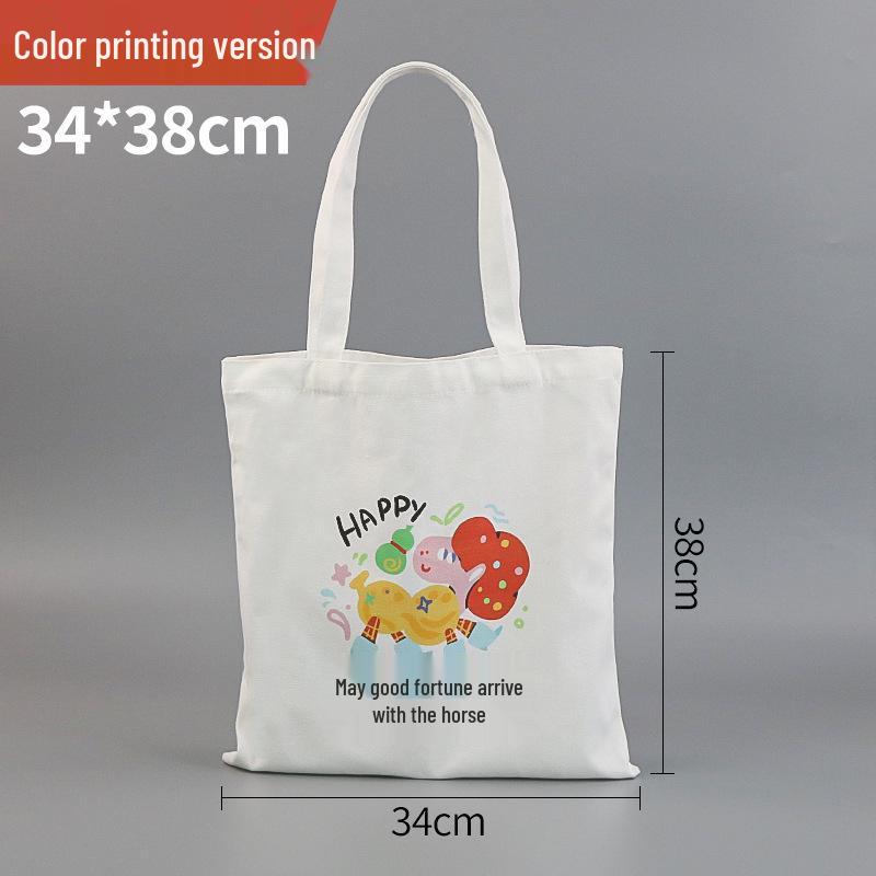 Custom Wear-Resistant Graduation Souvenir Canvas Tote Bag with Ribbon