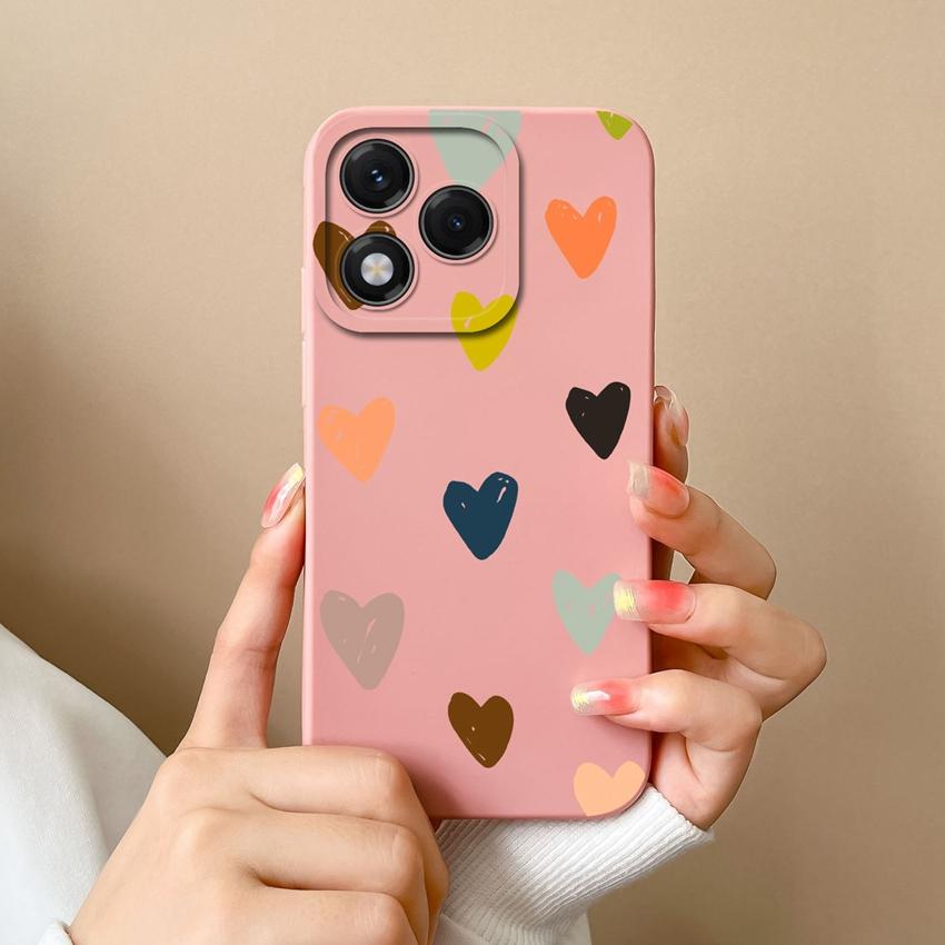Para Huawei Honor 400 Lite X5b X6b X7c X8 X8c X9c X60 Capa de Celular Luxo Coração de Amor Silicone Macio Avançado À Prova de Choque Capa Protetora Para Capas Huawei