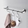 4Pcs S Shape Door Behind Hook Kitchen Bathroom Stainless Steel Multi-Purpose Hooks Hanging Holder Home Storage Tools