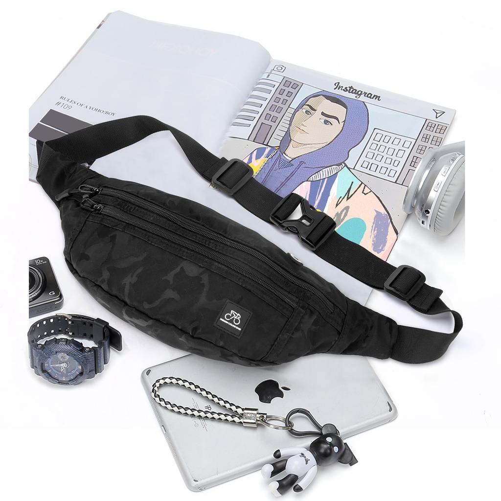 Sling Bag for Men, Small Crossbody Bag Casual Phone Chest Bag Lightweight Bicycle Travel Backpack Sling Bag for Travelling Hikin