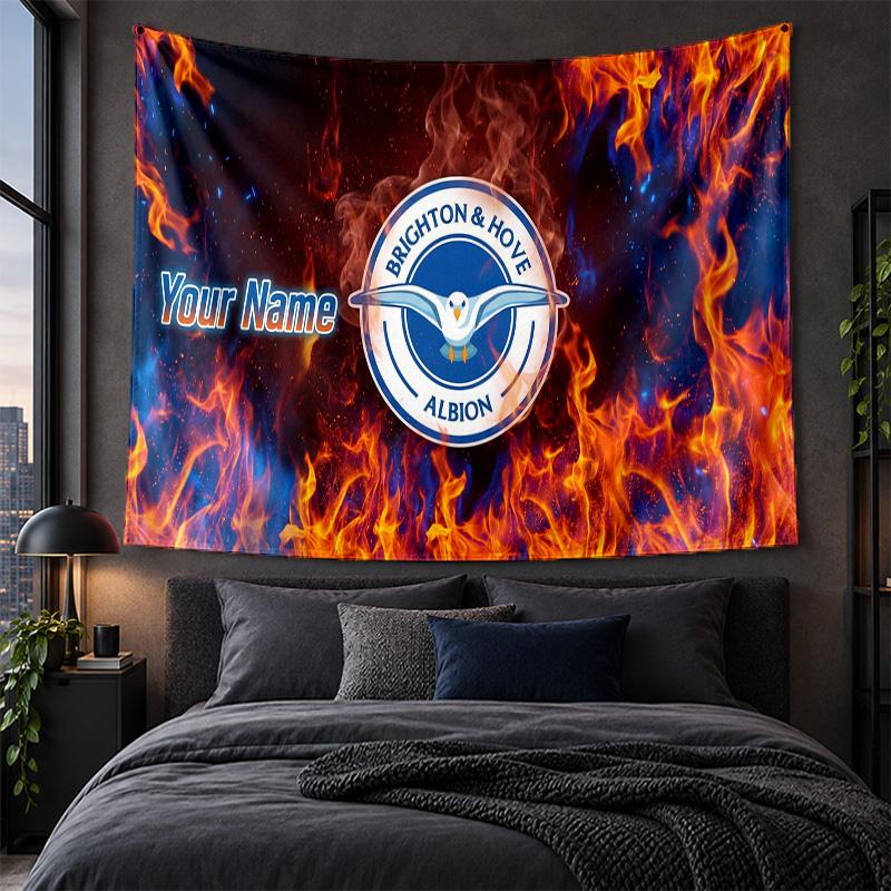 Personalized Tapestry Wall Hanging Brighton & Hove Albion Football Pattern Art Background Cloth