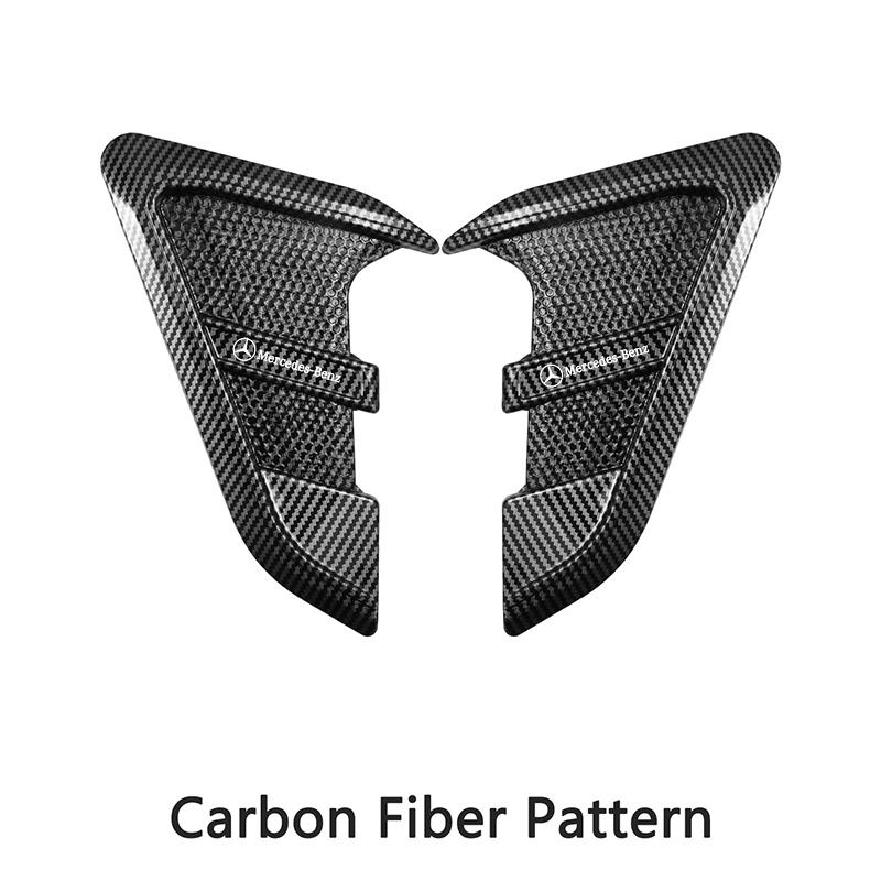 CRT1 2Pcs Car Side Leafboard Vent Air Sticker Flank Fender Auto Accessories For Mercedes Benz C180 C200 C260 C300 W108 W124 W126 W140