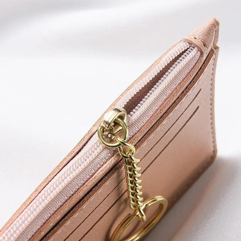 Kortinnehavare Smal Bank Kreditkort ID-kort Myntpåse Fodral Väska Plånbok Organizer Kvinnor Män Tunn Affärskortsplånbok Fickor