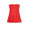 Spring New Women's Clothing off-Shoulder Collar Tube Top Wavy Style Wide off-Shoulder Straight Collar Short Dress 2160777