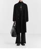Men's Long Wool/Down Lapel Winter Coat