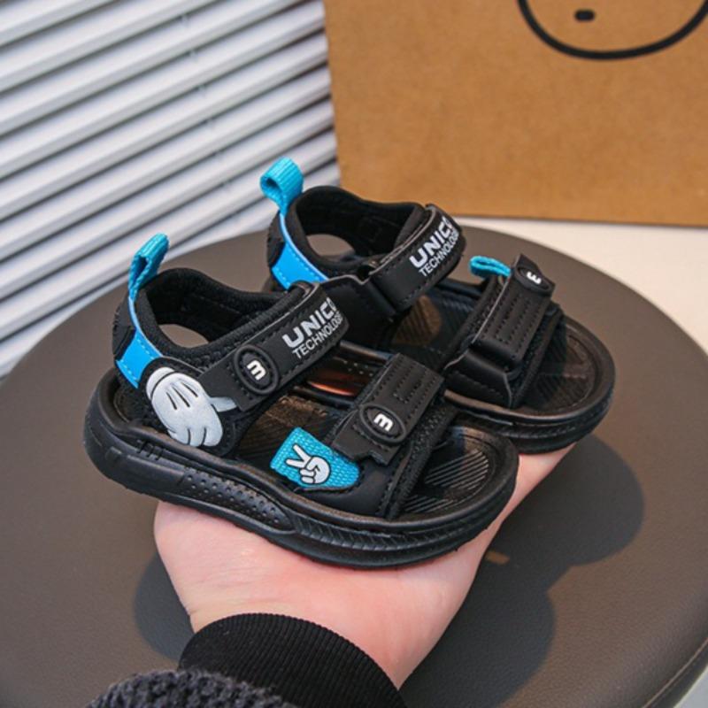 Summer Kids Open Toe Sandals, Soft Sole Boys Sports Beach Shoes For Toddlers