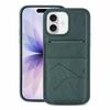 Multifunctional Vertical Flip Card Wallet Holder Vegan Leather Back Phone Case
