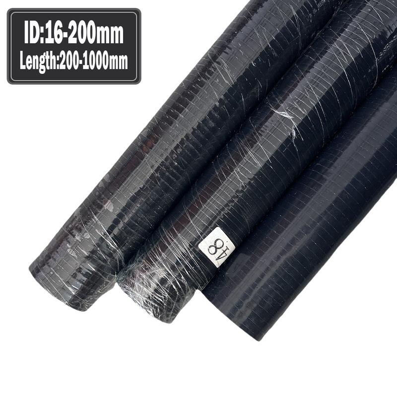 ID16-135mm Length100-1000mm Black Straight car silicone hose Intercooler Coolant Tube turbocharger connector tube Universal pipe