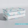 Quilt Storage Bag Large Capacity Three-Dimensional Dustproof Waterproof Clear Clothes Organizer Household Printed Quilt Bag