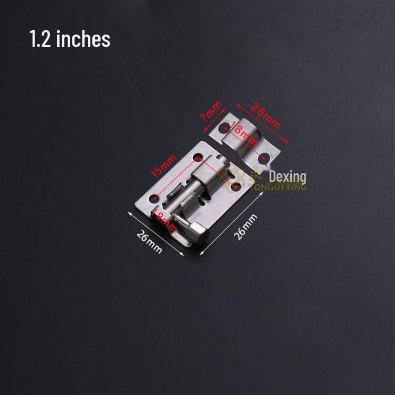 Stainless Steel Black Bolt for Cabinet & Wooden Door, Sizes: 1.5 To 5 Inches