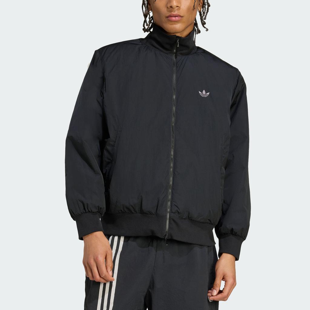 Adidas Originals Bomber Oversized Nylon Warm Flight Collar Sports Cotton Jacket Men Jacket JX7783