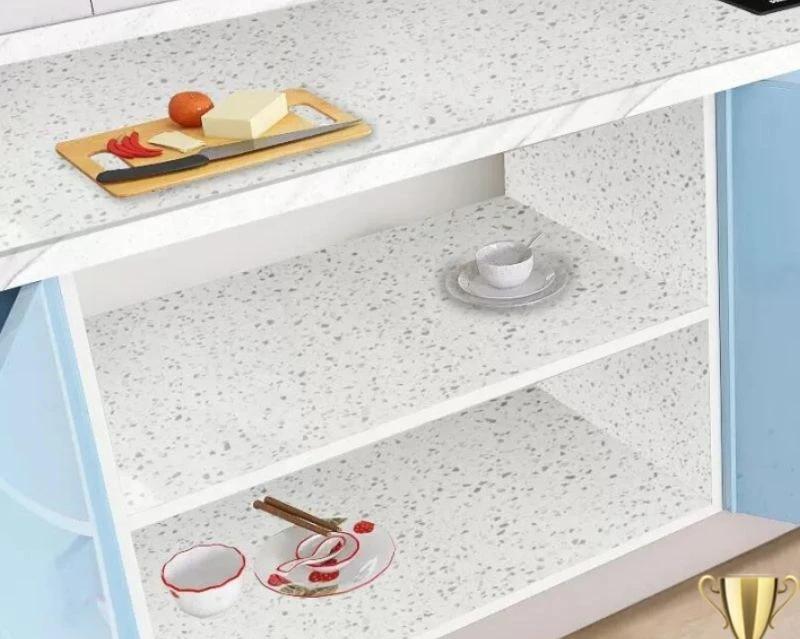 80cm Self-adhesive Kitchen Cabinets Wallpaper Rolls for Walls PVC Waterproof Marble Wall Stickers Vinyl Contact Paper Home Decor