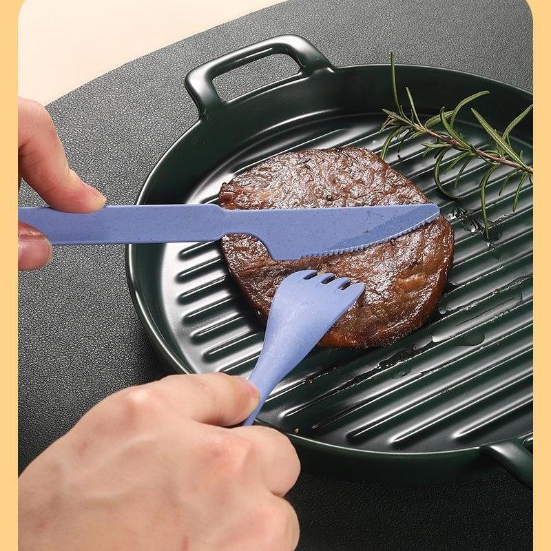 Fashion Cutlery Set Travel Flatware Set Portable Utensils With Case Spoon Fork Knife Set