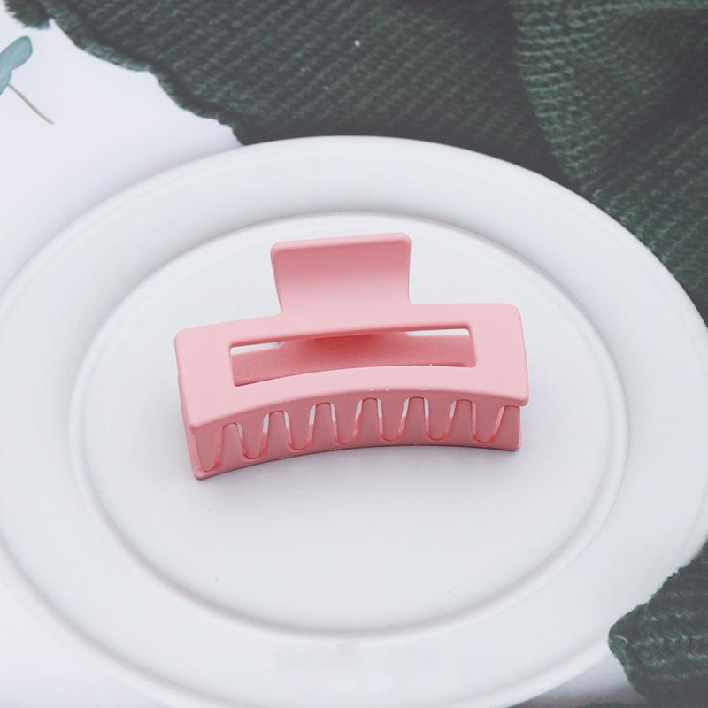 Garras de Cabelo Quadradas de Plástico para Mulher Presilhas de Cabelo 8,5cm/3,35in Tamanho Grande Sólido Barrete Presilhas de Cabelo Caranguejo Acessórios de Cabelo da Moda