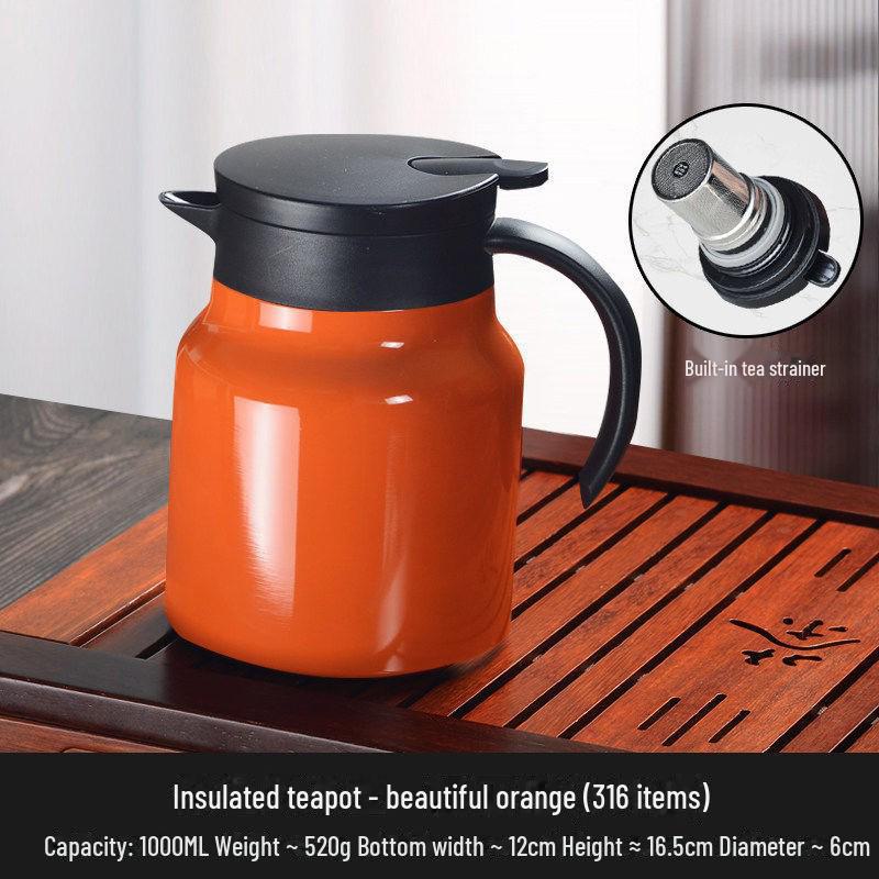 Tetera Aislada de Acero Inoxidable 316 de Gran Capacidad para Hogar u Oficina